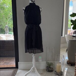 Black Polka Dot Halter Dress - Classic Women's Dress